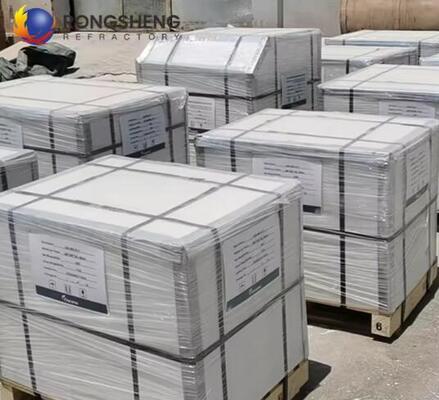 Blok AZS 33 AZS 36 AZS 41 Kepadatan Tinggi Batu Tahan Api Cor AZS Zirkonia Korundum Bata untuk Tungku Peleburan Kaca