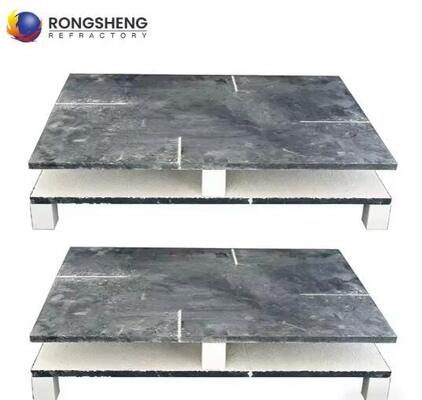 Pelat Silikon Karbida Kustom Bulat Persegi SIC, SSSIC, RBSIC Lempengan Nitrida Terikat Rak Tungku Silikon Karbida Untuk Oven Keramik