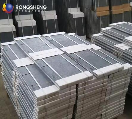 Pelat Silikon Karbida Kustom Bulat Persegi SIC, SSSIC, RBSIC Lempengan Nitrida Terikat Rak Tungku Silikon Karbida Untuk Oven Keramik