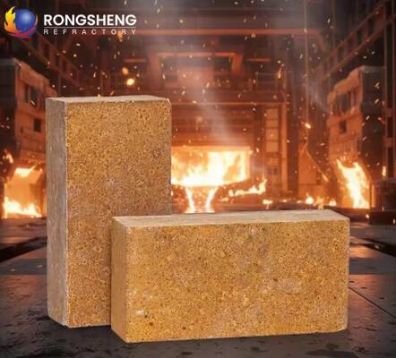 Batu Bata Refraktori Magnesium Suhu Tinggi Ketahanan Terak Sangat Baik Batu Bata Magnesia Sinter untuk Pelapis Tungku Baja