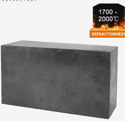 China Harga Pabrik Magnesite Carbon Brick Kualitas Tinggi Tungku Pembuangan Besi Diisi Refractory Magnesia Carbon Brick