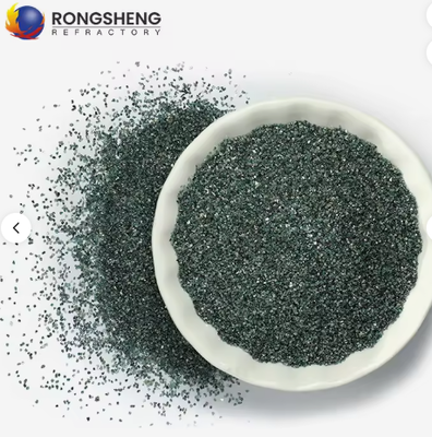 Tinggi kemurnian RONGSHENG Hijau Silikon Karbida Powder Abrasive Grit 240# 360# F1200 Tinggi Kekuatan 1900 Keramik Refractory