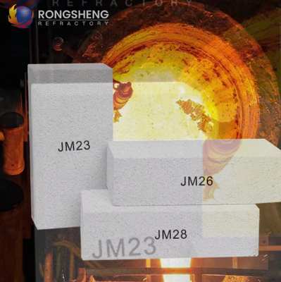 Rongsheng Jm23 Jm26 Jm28 Jm30 Batu bata tahan panas ringan Mullite Insulating Batu bata api tahan api untuk tungku dan boiler