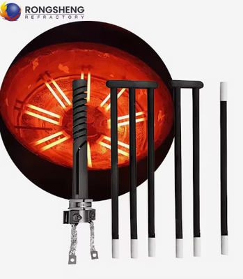 RONGSHENG Disesuaikan 1500C 100W-5000W Silicon Karbida Heater Elemen Sic Heating Rod Untuk Electric Furnace Dan Kiln