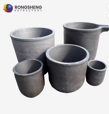 Pabrik Pasokan besar Sic Crucible 50kg 350kg Silicon Karbida Pot Sagger Silicon Karbida Crucible Untuk melelehkan besi cor