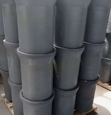 Pabrik Pasokan besar Sic Crucible 50kg 350kg Silicon Karbida Pot Sagger Silicon Karbida Crucible Untuk melelehkan besi cor