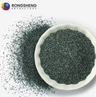 Tinggi kemurnian RONGSHENG Hijau Silikon Karbida Powder Abrasive Grit 240# 360# F1200 Tinggi Kekuatan 1900 Keramik Refractory
