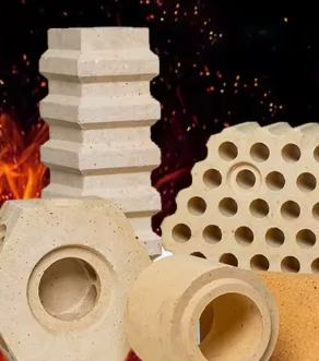 Rongsheng Bata Aluminium Suhu Tinggi Tahan Api Termal Tahan Guncangan Batu Bata Api Alumina Silikat Untuk Tungku Ledakan