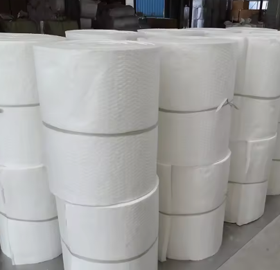 Suhu Tinggi 1430 °C 1800C Selimut Wol Serat Keramik 25Mm 50Mm Ketebalan Selimut Isolasi Panas Mullite Polikristalin