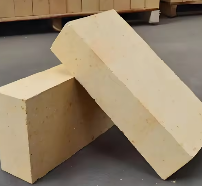 Batu Bata Alumina Tinggi Suhu Tinggi Rongsheng LZ-55 LZ-65 LZ-75 Batu Bata Api Batu Tahan Beban Berat 1770C Untuk Tungku Kiln