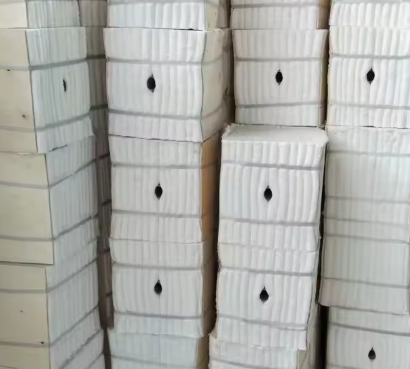 1260C 1430C Keramik Refractory Serat Lipat Blok Alumina Silikat Keramik Modul Untuk Tungku Suhu Tinggi