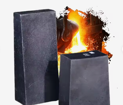 Batu Bata Magnesia Karbon Tahan Api Rongsheng Suhu Tinggi 1800℃ Batu Bata Magnesium Karbon Untuk EAF dan Konverter