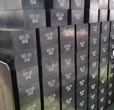 Batu Bata Magnesia Karbon Tahan Api Rongsheng Suhu Tinggi 1800℃ Batu Bata Magnesium Karbon Untuk EAF dan Konverter