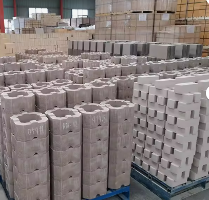 Batu Bata Dolomit MgO Berkualitas Tinggi 75% Batu Bata Refraktori Magnesia Kalsium Terpadu untuk Ladel Baja