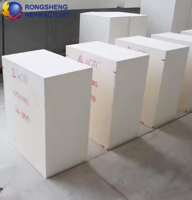 Batu bata corundum zirconia tahan api untuk tungku kaca