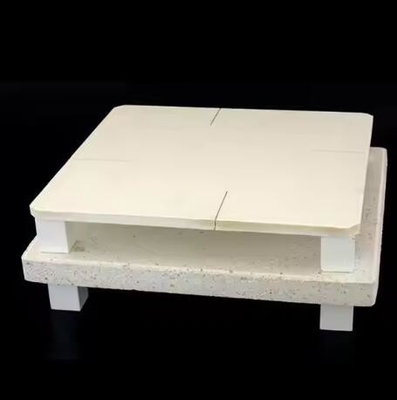 Suhu Tinggi Cordierite Mullite Keramik Batt Plat Refraktori Keramik Mullite Cordierite Slab Untuk Furnitur Tungku
