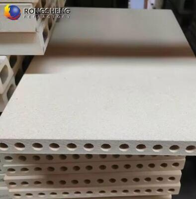 Rak Tungku Keramik Suhu Tinggi 1450-2000C Cordierite Mullite Batts Lempengan Ubin Cordierite Bulat/Persegi Untuk Refraktori