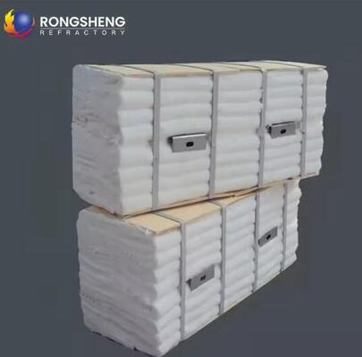 Konduktivitas Termal Rendah HZ Zirconium Fiber Module Refractory Thermal Insulation 1600°C Ceramic Fiber Module Untuk Boiler Furnace